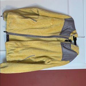 Fuzzy North Face zip up